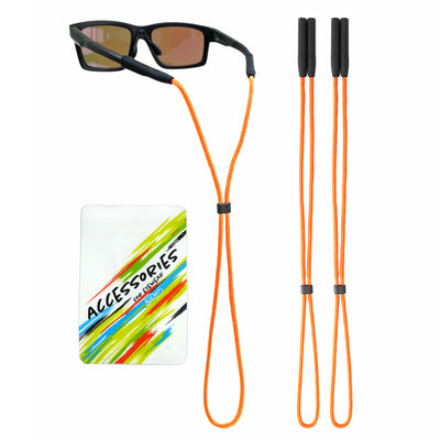 80Days Adjustable Eyeglass Strap: Nylon Retainer for Glasses and Sunglasses with Silicone Grips, Secure Fit